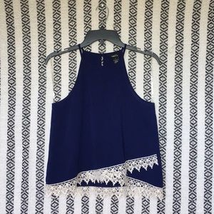 •Navy blue Blouse•